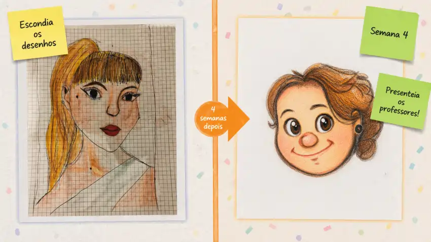 Ana Clara antes e depois