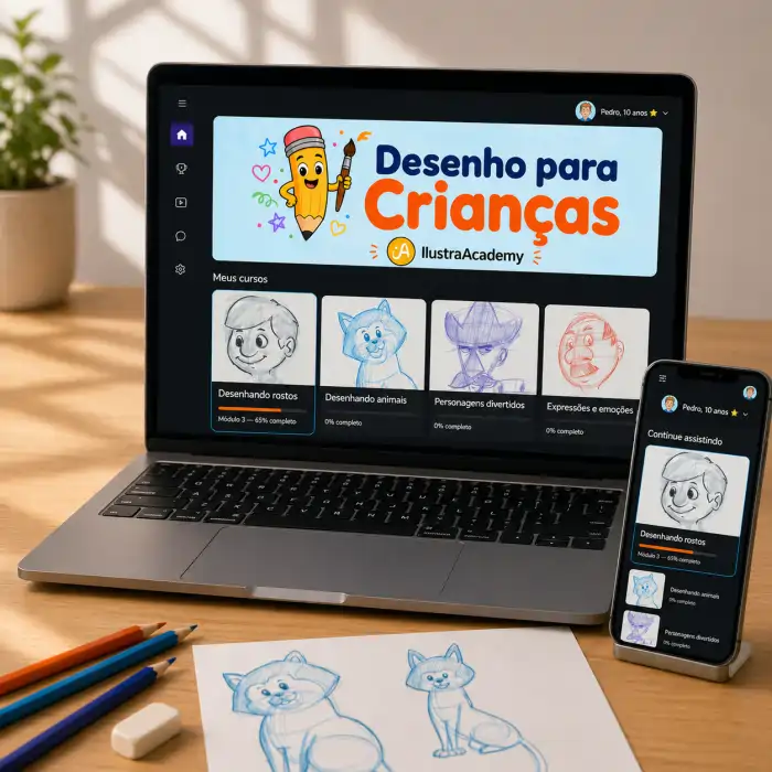 Área de membros IlustraAcademy